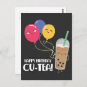 Gefeliciteerd Verjaardag Vriend Schattige Bubble T Briefkaart (Voorkant / Achterkant)