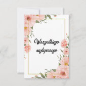 Gefeliciteerd Verjaardag Wszystkiego najlepszego Kaart (Voorkant)