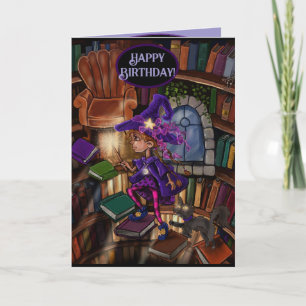 Gefeliciteerd Verjaardags Heks Meisje, Laat je Mag Kaart