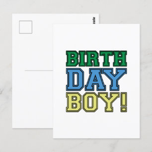 Gefeliciteerd Verjaardags Jongen! Leuke Feest Kleu Briefkaart