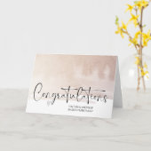 Gefeliciteerd Verloving Bride Groom Car Kaart (Gele Bloem)