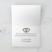 Gefeliciteerd Verloving Wenskaart Kaart (Binnen)