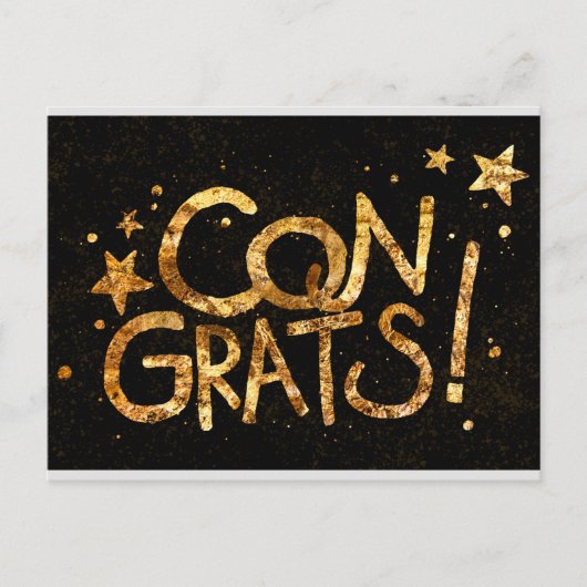 Gefeliciteerd! viering briefkaart (Voorkant)