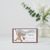 Gefeliciteerd! Visitekaartje (Staand voorkant)