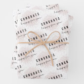 Gefeliciteerd voor u die Papierset verpakt Inpakpapier Vel (In situ)