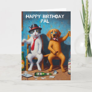 Gefeliciteerd, vriend kaart