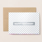 Gefeliciteerd. Waterverf bloemenluxe Folie Kaarten (Voorkant met envelop)