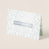 Gefeliciteerd. Waterverf Botanische Luxe Folie Kaarten (Voorkant)