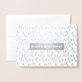 Gefeliciteerd. Waterverf Botanische Luxe Folie Kaarten (Voorkant met envelop)