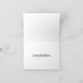 "GEFELICITEERD" ****WAY TO GO**** KAART (Binnen)