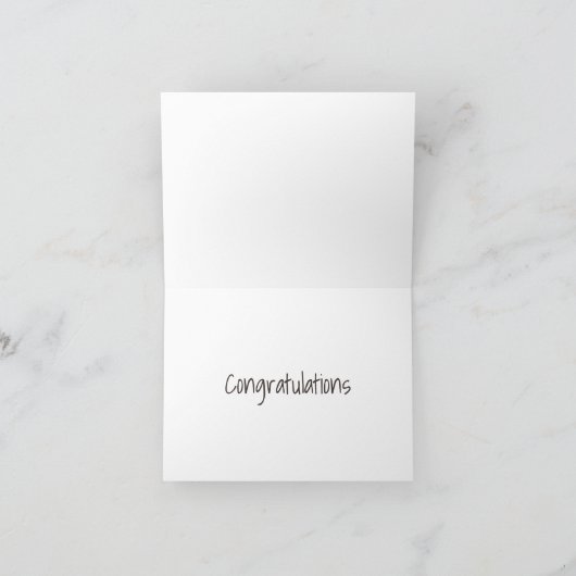 "GEFELICITEERD" ****WAY TO GO**** KAART (Binnen)