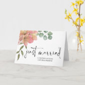 Gefeliciteerd Weddenschap Alleen gehuwde bruid en Kaart (Gele Bloem)