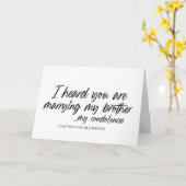 Gefeliciteerd Weddenschap Alleen gehuwde bruid en Kaart (Gele Bloem)