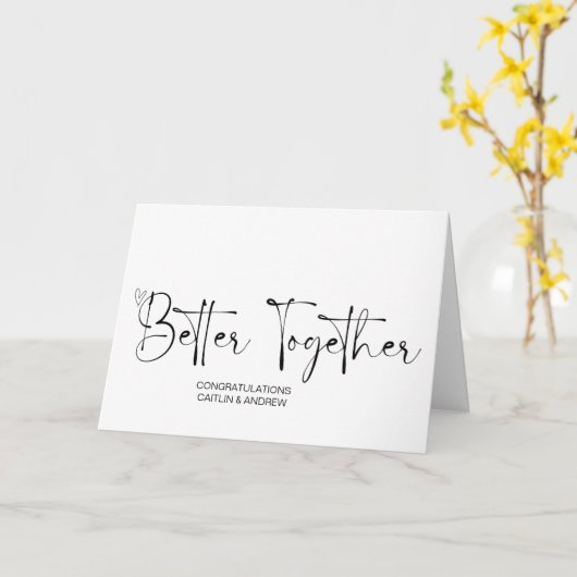 Gefeliciteerd Wedding Newly Weds Bride en Groom Kaart (Gele Bloem)