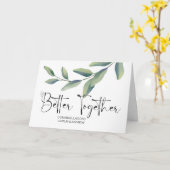 Gefeliciteerd Wedding Newly Weds Bride en Groom Kaart (Gele Bloem)