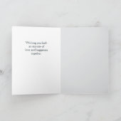 Gefeliciteerd Wedding Skeleton Paar  Kaart (Binnen)