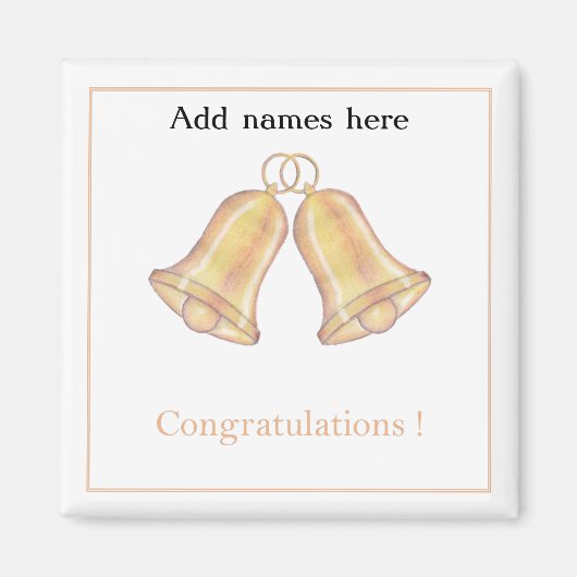 Gefeliciteerd Wedding-verjaardag Magnet Magneet (Voorkant)