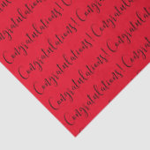 "Gefeliciteerd!" WEEFSELPAPIER Tissuepapier (Detail)