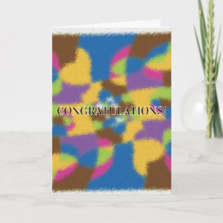 Gefeliciteerd wenskaart! kaart