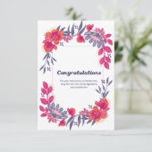 Gefeliciteerd Wenskaart RSVP Kaartje (Staand voorkant)