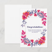 Gefeliciteerd Wenskaart RSVP Kaartje (Voorkant / Achterkant)