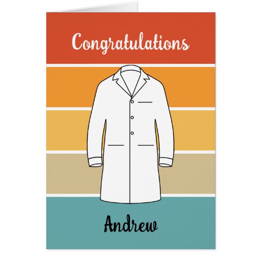 Gefeliciteerd White Coat Ceremony Doctor (Voorkant)