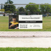 Gefeliciteerd, White en Dark Monogram Spandoek (Insitu)