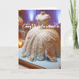 Gefeliciteerd White Floral Vrijgezellenfeest Kaart