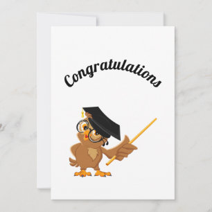 Gefeliciteerd, wijze afstuderen aankondiging