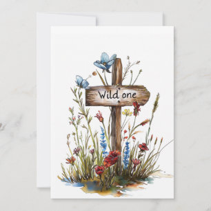 Gefeliciteerd, wilde bedankkaart