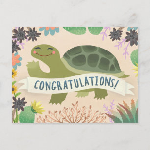 Gefeliciteerd Woestijnschildpad Briefkaart