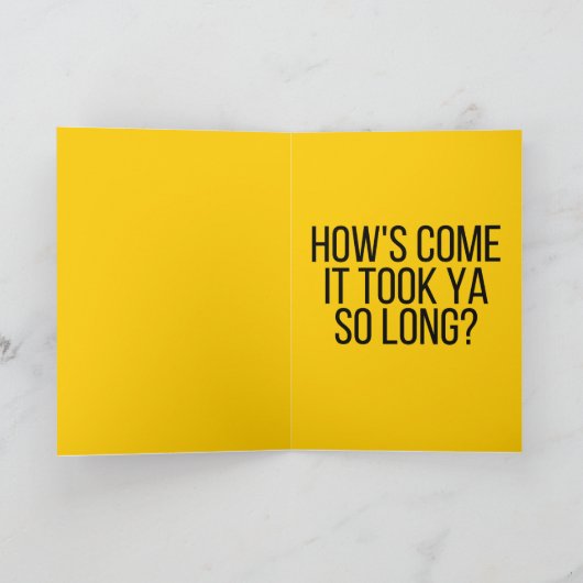 Gefeliciteerd, Yinz Kaart (Binnen)