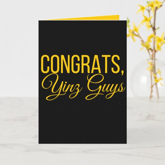 Gefeliciteerd, Yinz Kaart (Gele Bloem)