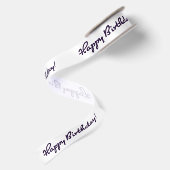 Gefeliciteerd! Zwart Casual Medium Script Lint (Achterkant)