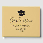 Gefeliciteerd Zwart Goud Afstuderen Gastenboek (Voorkant)