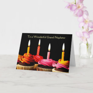 Gefeliciteerde achterneef met cupcakes kaart