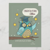 Gefeliciteerde afstudeerkaart kaart (Voorkant / Achterkant)