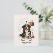 Gefeliciteerde Berner Sennenhond Briefkaart (Staand voorkant)