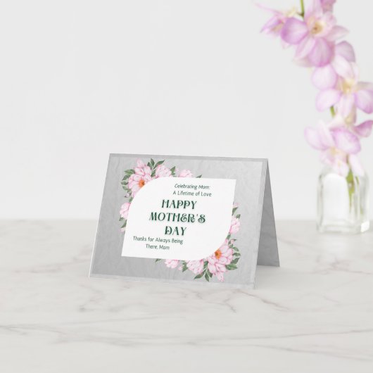 Gefeliciteerde Moederdag Vouwkaart Kaart (Orchidee)