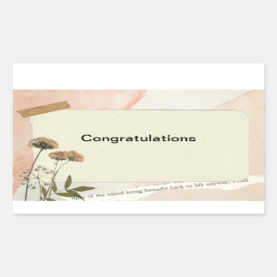 Gefeliciteerde stickers