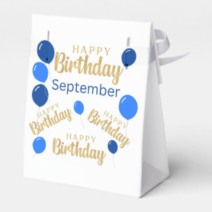 Gefeliciteerde verjaardag September verjaardagen Bedankdoosjes