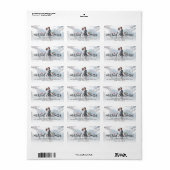 Gefelriteerd kerstfeest Holly Mistletoe Foto Adres Etiket (Full Sheet)