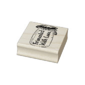 gefermenteerd met liefde rubberstempel (Stempel)