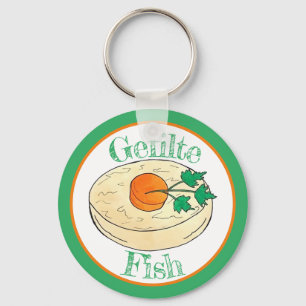 Gefilte Fish Jewish Feestdagen Shabbat Passover Fo Sleutelhanger