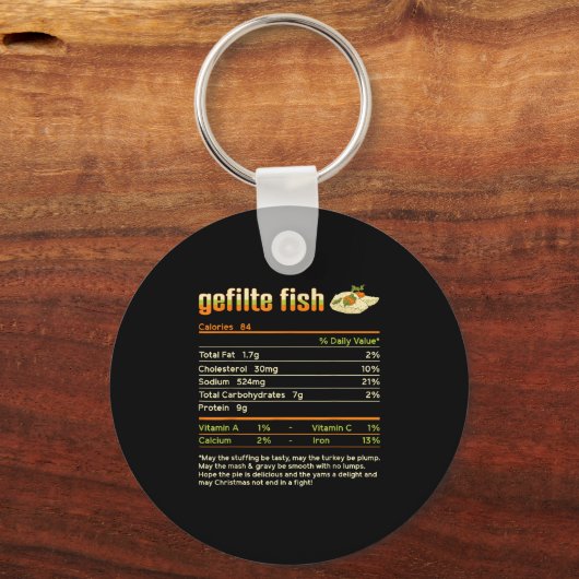 Gefilte Fish Nutrition Facts Family Matching Chris Sleutelhanger (Voorkant)