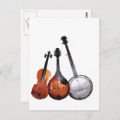 Gefiltreerde de Band van Bluegrass Briefkaart (Voorkant / Achterkant)