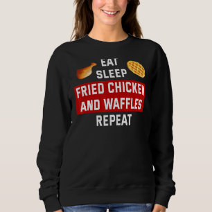 Gefimeerde kip Eat Sleep Chicken & Waffles Trui