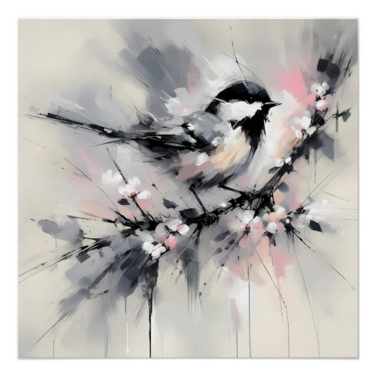 Gefluister op de tak perfect poster (Voorkant)