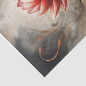 Gefluister van de Lotus - Decoupage - Tissuepapier (Detail)