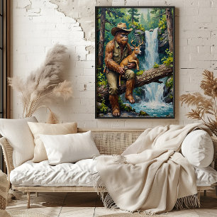 Gefluister van de Wildernis:Bigfoot en het Vertrou Poster